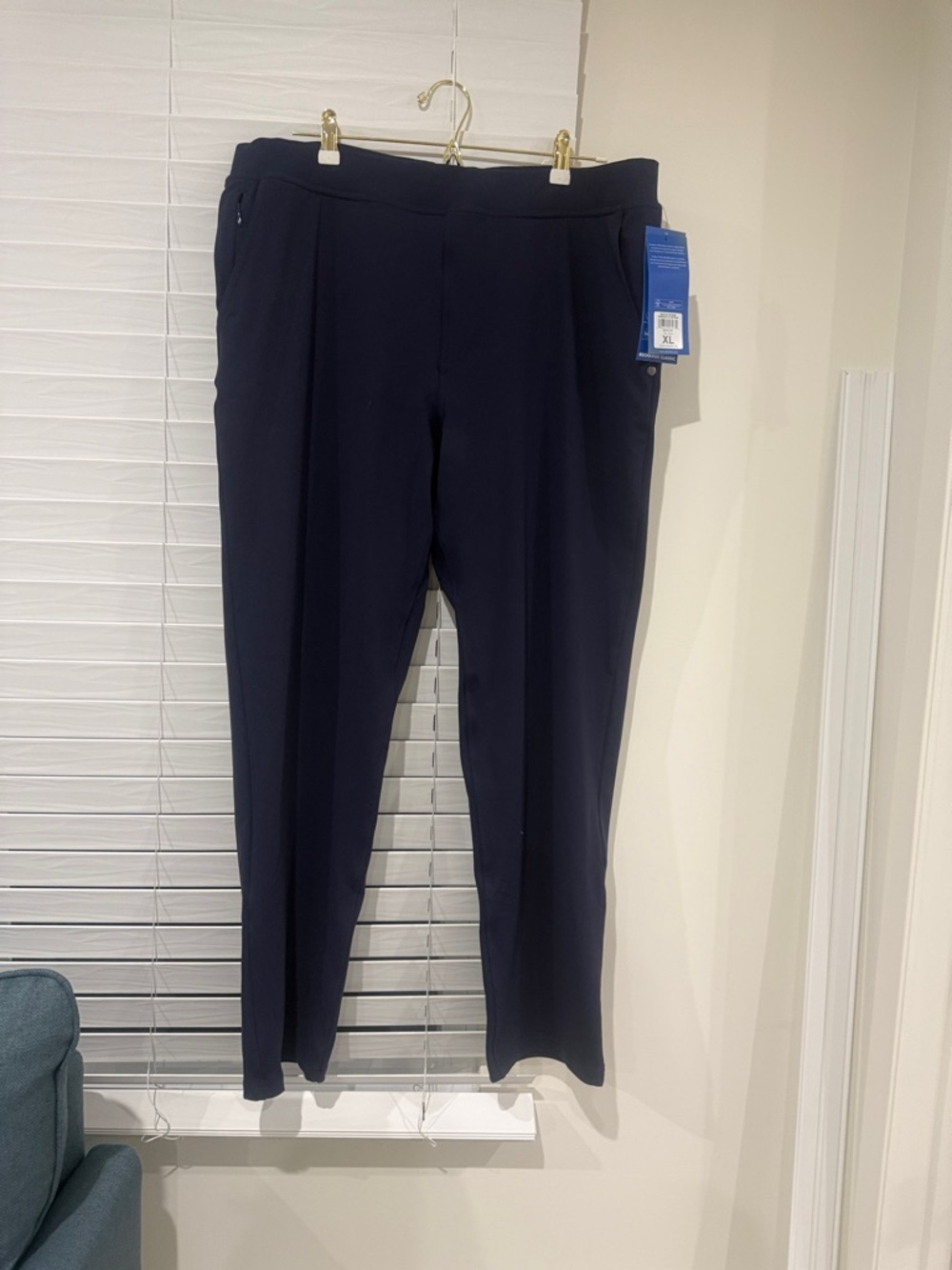 Women's Navy Stretch Ponte Pants